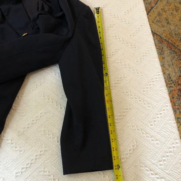 VTG JH Collectibles Wool Blazer Navy Double Breasted 12 M/L Union USA Preppy - Picture 14 of 14